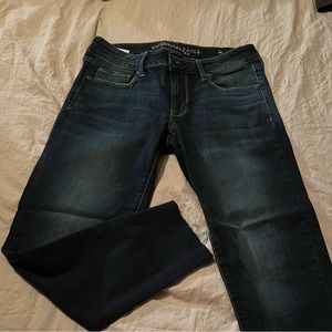 American Eagle jeans, size 8, dark denim